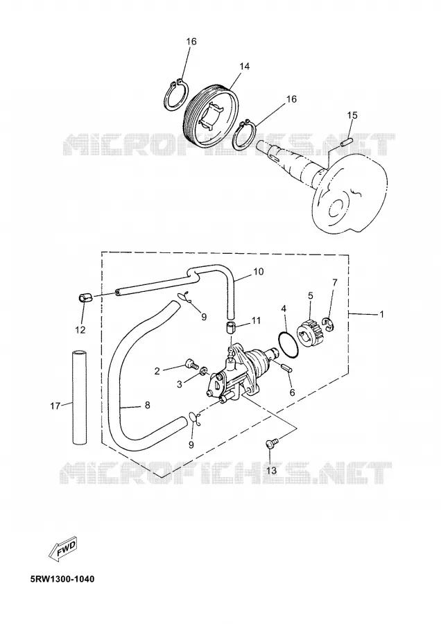 POMPE A HUILE Yamaha SCOOTER 50 2004 JOG  CS50