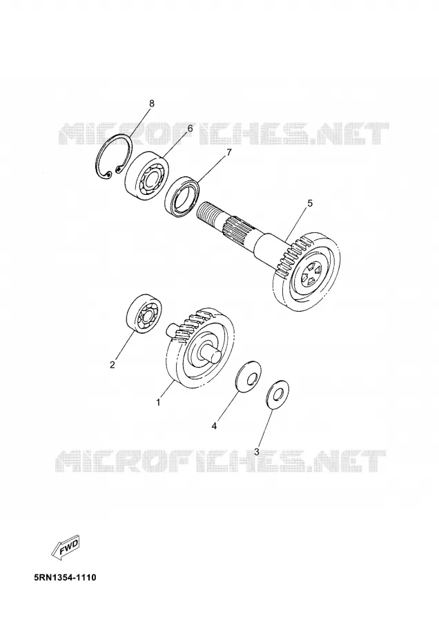 TRANSMISSION Yamaha SCOOTER 50 2005 JOG  CS50