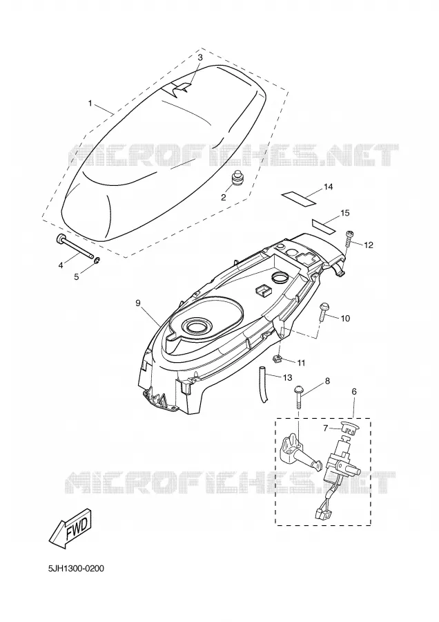 SELLE Yamaha SCOOTER 50 2002 SLIDER  EW50 SLIDER