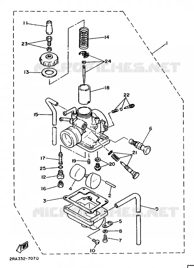 CARBURATEUR Yamaha MOTO 80 1987 DTLC  DT80LC