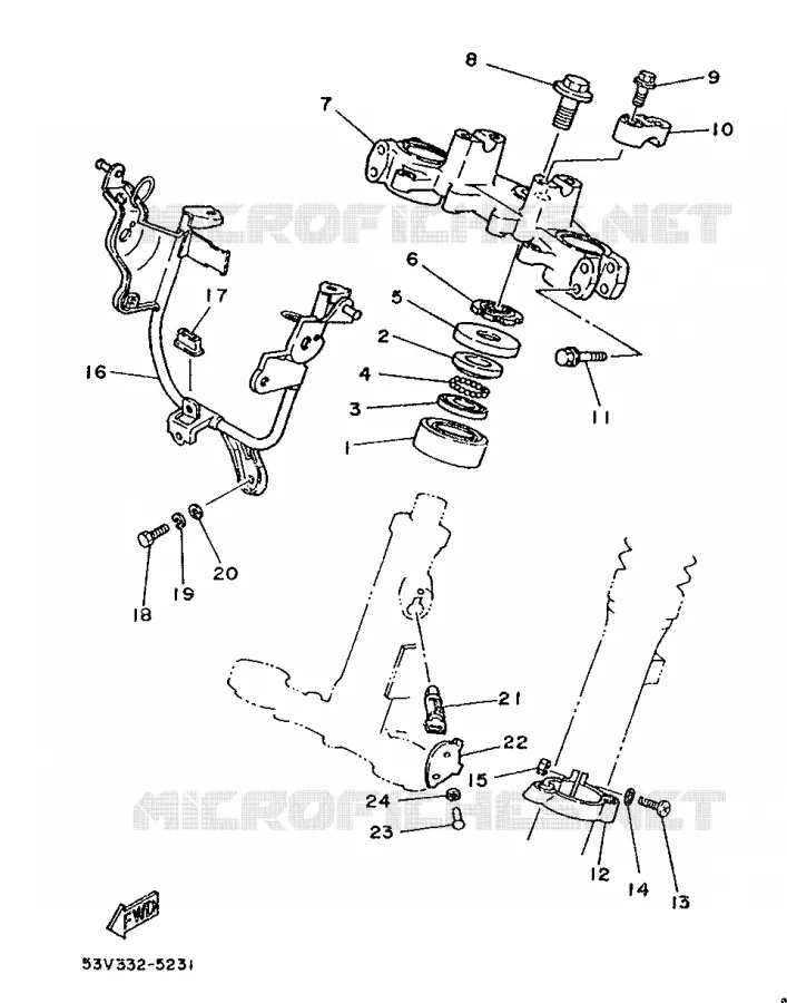 DIRECTION Yamaha MOTO 80 1987 DTLC  DT80LC
