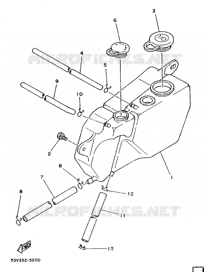 RESERVOIR D'HUILE Yamaha MOTO 80 1988 DTLC  DT80LC