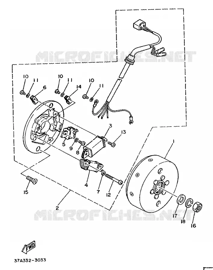 ALLUMAGE Yamaha MOTO 80 1990 DTLC  DT80LC