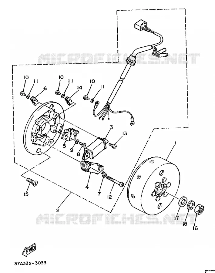 ALLUMAGE Yamaha MOTO 80 1992 DTLC  DT80LC