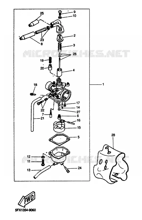 CARBURATEUR Yamaha SCOOTER 50 2000 STUNT  EW50