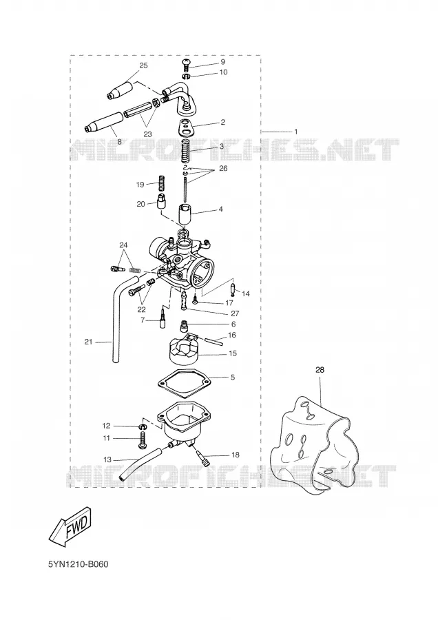 CARBURATEUR Yamaha SCOOTER 50 2003 SLIDER  EW50