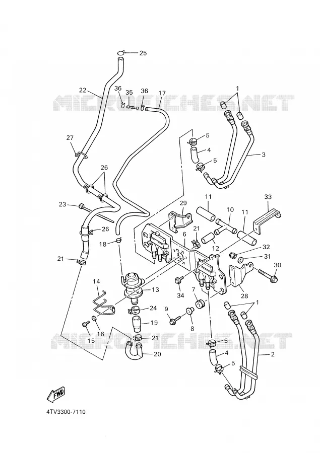SYSTÈME D'ADMISSION D'AIR AIS Yamaha MOTO 600 1999 THUNDERCAT  YZF600R