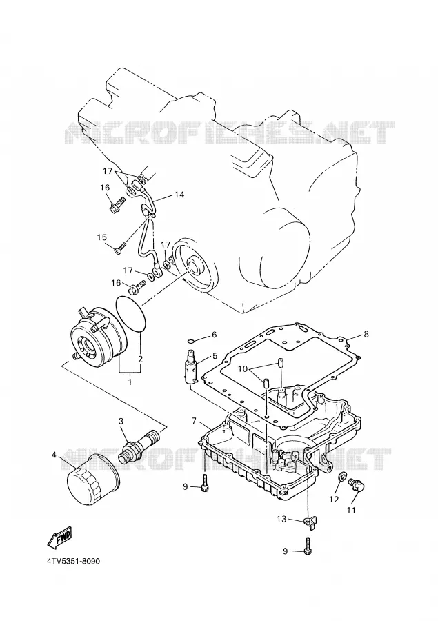 RADIATEUR D'HUILE / ECHANGEUR Yamaha MOTO 600 1999 THUNDERCAT  YZF600R
