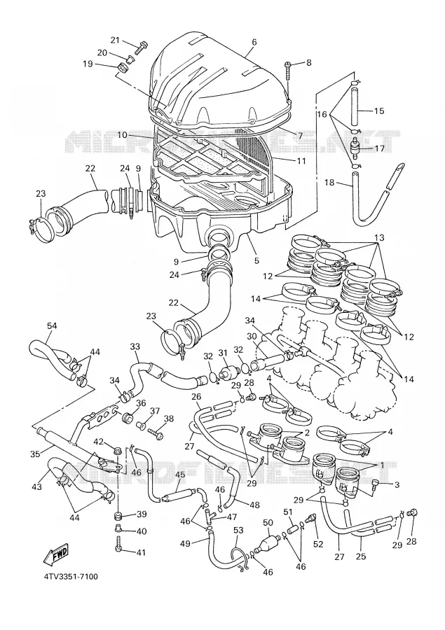 ADMISSION Yamaha MOTO 600 2000 THUNDERCAT  YZF600R