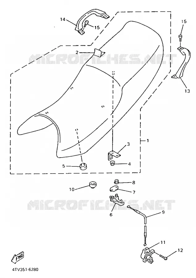SELLE Yamaha MOTO 600 1997 THUNDERCAT  YZF600R