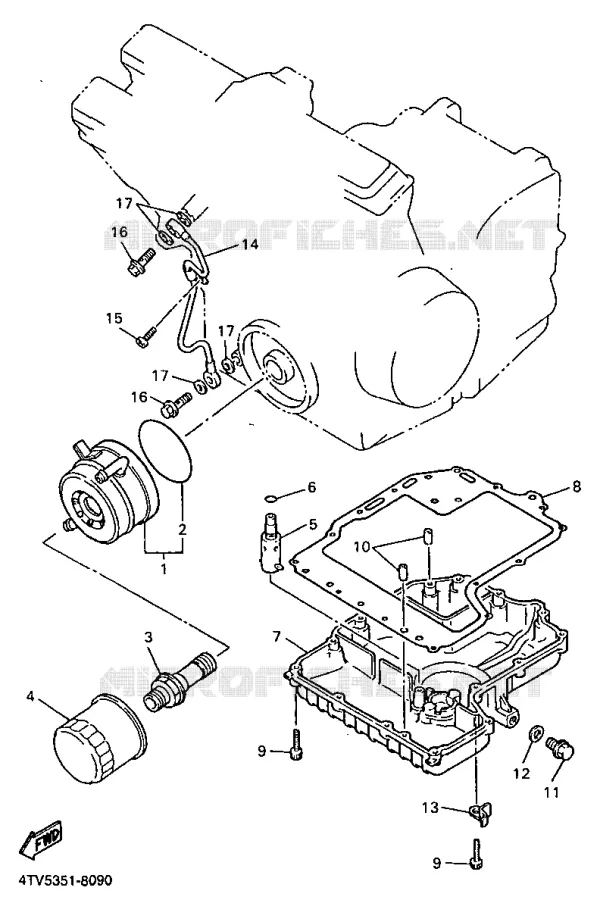 RADIATEUR D'HUILE / ECHANGEUR Yamaha MOTO 600 1998 THUNDERCAT  YZF600R