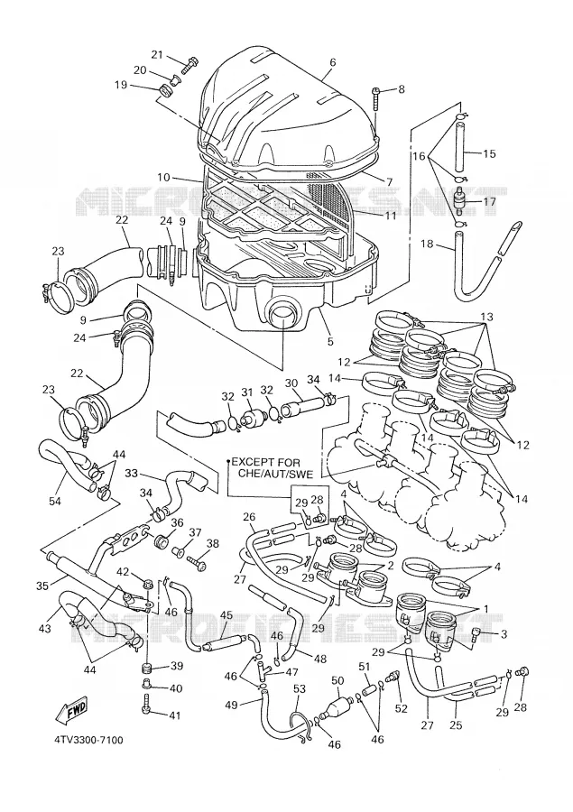 ADMISSION Yamaha MOTO 600 2002 THUNDERCAT  YZF600R
