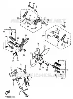 SUPPORT / REPOSE PIEDS pour Yamaha YZF 1993