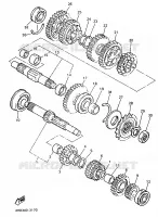 TRANSMISSION pour Yamaha YZF 1993