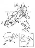 GARDE BOUE pour Yamaha YZF 1993