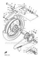 ROUE ARRIERE pour Yamaha YZF 1993