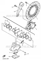 ETRIER / DISQUE DE FREIN ARRIERE pour Yamaha YZF 1993