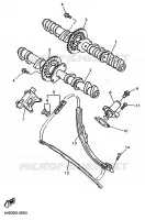 ARBRE A CAMES / CHAINE DE DISTRIBUTION pour Yamaha YZF 1993