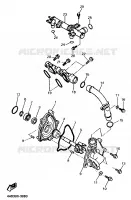 POMPE A EAU / DURITES pour Yamaha YZF 1993