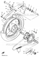 ROUE ARRIERE pour Yamaha YZF 1994