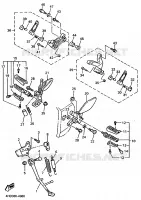 SUPPORT / REPOSE PIEDS pour Yamaha YZF 1994