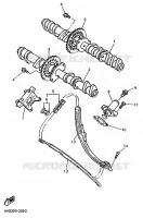 ARBRE A CAMES / CHAINE DE DISTRIBUTION pour Yamaha YZF 1994