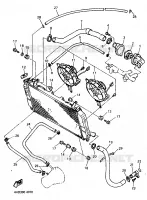 RADIATEUR / DURITES pour Yamaha YZF 1994