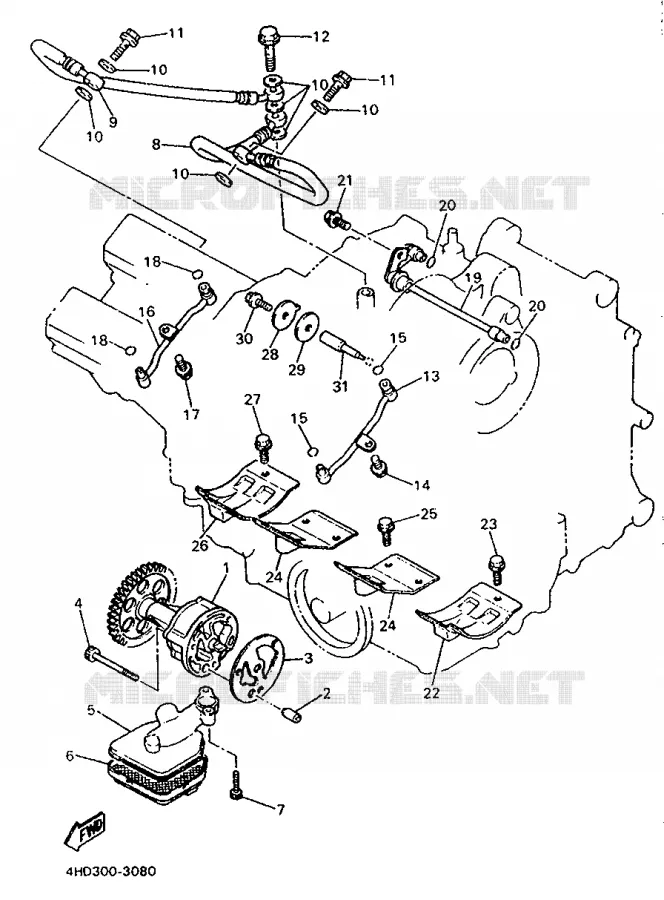 POMPE A HUILE Yamaha MOTO 750 1995 YZF  YZF750R