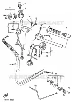 GUIDON ET CABLES pour Yamaha YZF 1995
