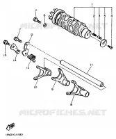 BARILLET DE SELECTION / FOURCHETTE pour Yamaha YZF 1995