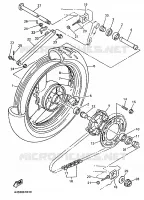 ROUE ARRIERE pour Yamaha YZF 1995