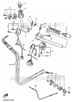 GUIDON ET CABLES pour Yamaha YZF 1995