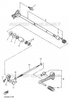 AXE DE SELECTEUR / PEDALE pour Yamaha YZF 1995
