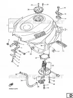 RESERVOIR A ESSENCE pour Yamaha YZF 1996