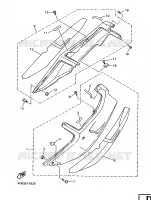 CACHE LATERAL   RESERVOIR D'HUILE pour Yamaha YZF 1996