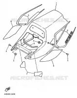COUVERCLE LATERAL pour Yamaha YZF 1993