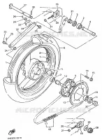ROUE ARRIERE pour Yamaha YZF 1993