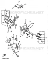 SUPPORT / REPOSE PIEDS pour Yamaha YZF 1993
