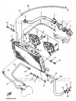 RADIATEUR / DURITES pour Yamaha YZF 1993