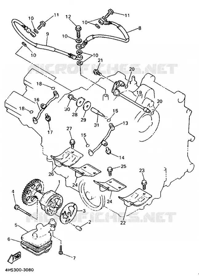 POMPE A HUILE Yamaha MOTO 750 1993 YZF  YZF750SP