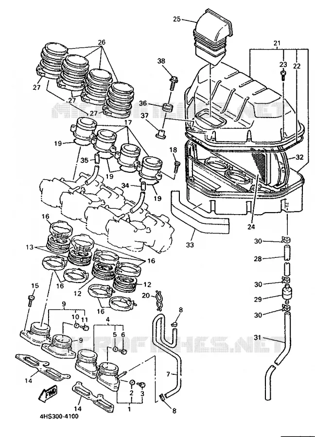 ADMISSION Yamaha MOTO 750 1996 YZF  YZF750SP