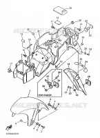 GARDE BOUE pour Yamaha YZF 1996