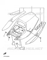 CACHE LATERAL   RESERVOIR D'HUILE pour Yamaha YZF 1996