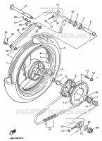 ROUE ARRIERE pour Yamaha YZF 1996