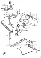 GUIDON ET CABLES pour Yamaha YZF 1996