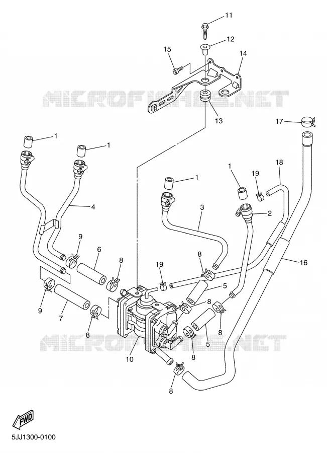 SYSTÈME D'ADMISSION D'AIR AIS Yamaha MOTO 1000 2000 R1  YZF-R1