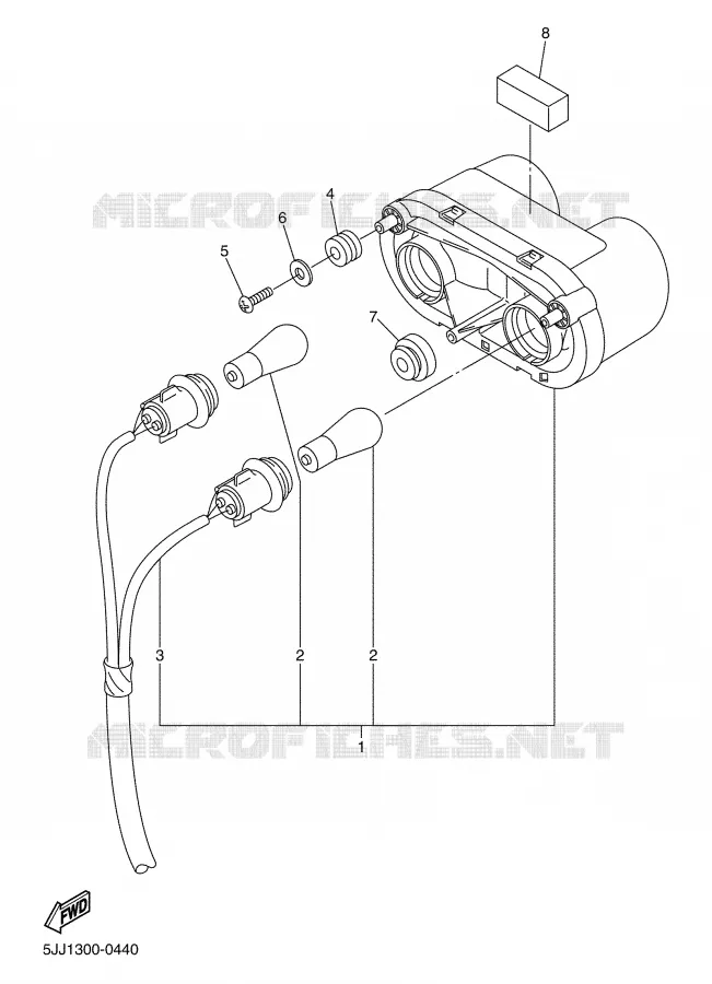 FEU ARRIERE Yamaha MOTO 1000 2001 R1  YZF-R1