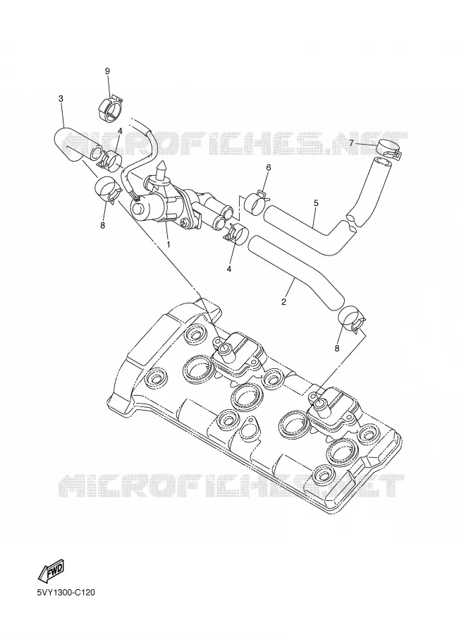 SYSTÈME D'ADMISSION D'AIR AIS Yamaha MOTO 1000 2004 R1  YZF-R1