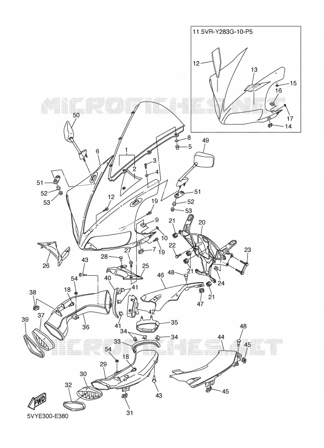 CARENAGES 1  Yamaha MOTO 1000 2006 R1  YZF-R1