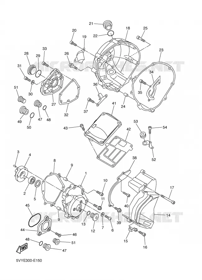 CARTER - MOTEUR 1 Yamaha MOTO 1000 2006 R1  YZF-R1S